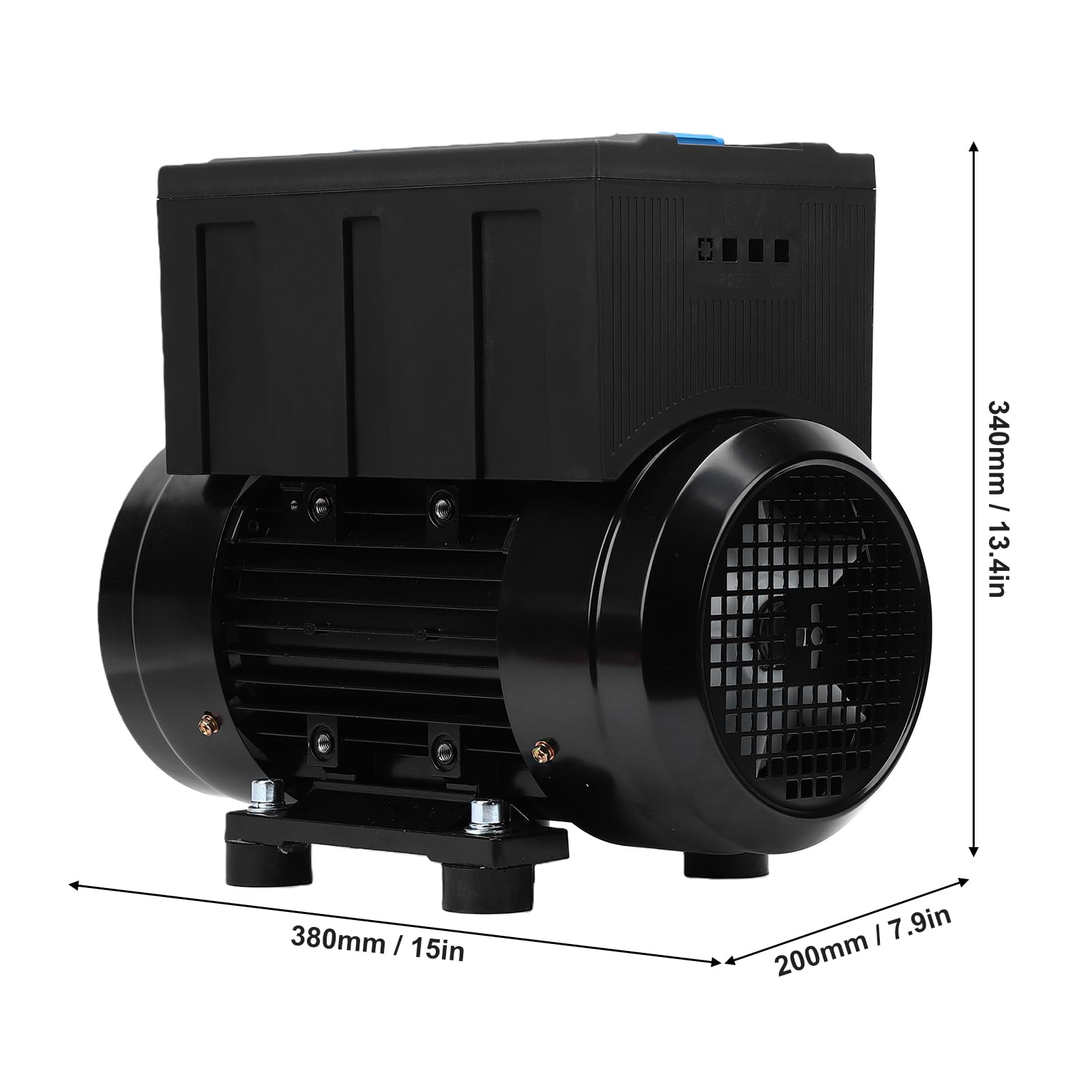Jeffergarden Convertidor Monofásico a Trifásico de 2,5 Convertidor de Fase Rotativo 7A con Detección Automática de Carga para Máquinas CNC Compresores de Aire Equipos de Carga Pesada