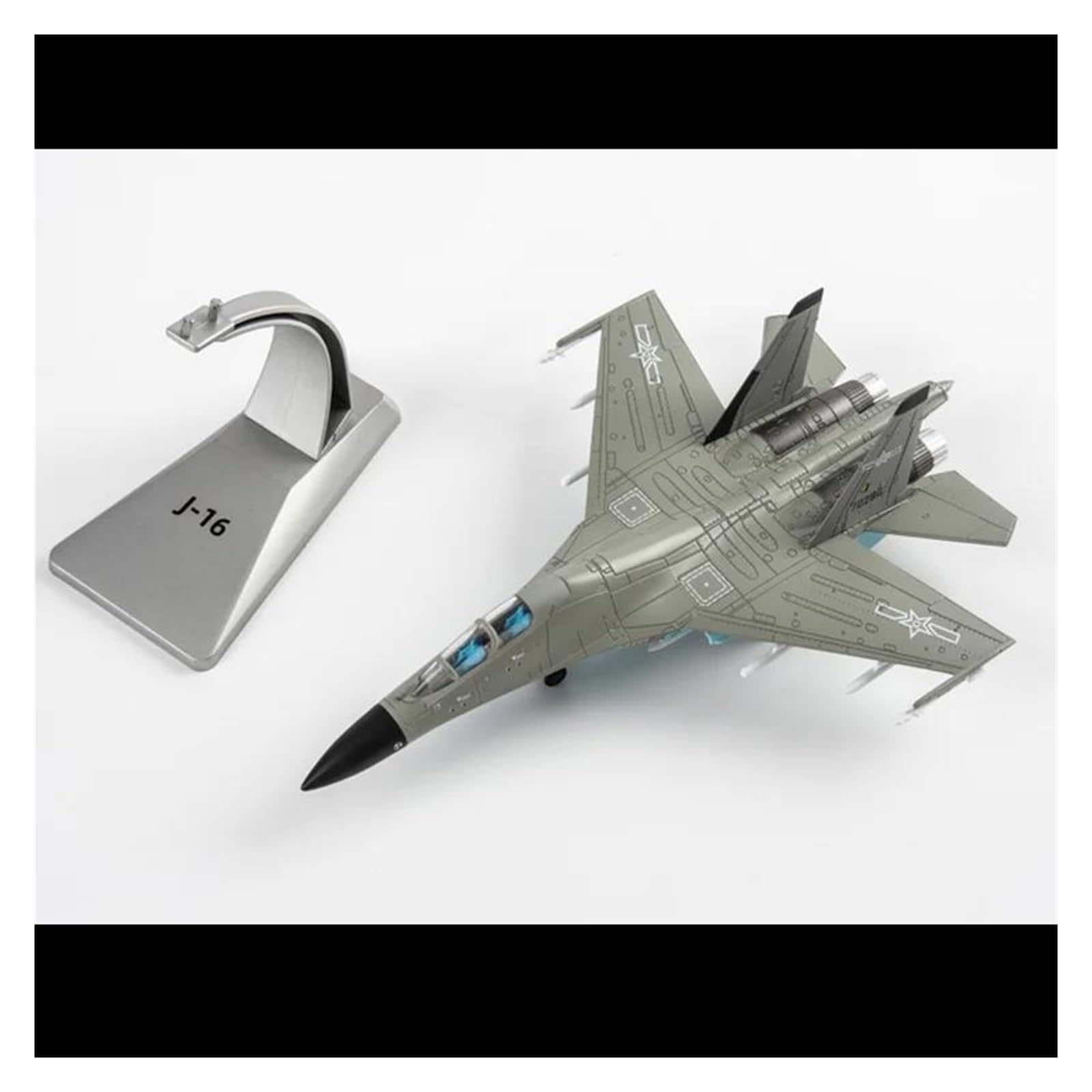 Modello di Aeroplano Metallo Aereo Da Caccia Biposto J-16 In Scala 1:100, In Lega Pressofusa Modello Militare Collezione Statica Regalo Hobby Giocattolo
