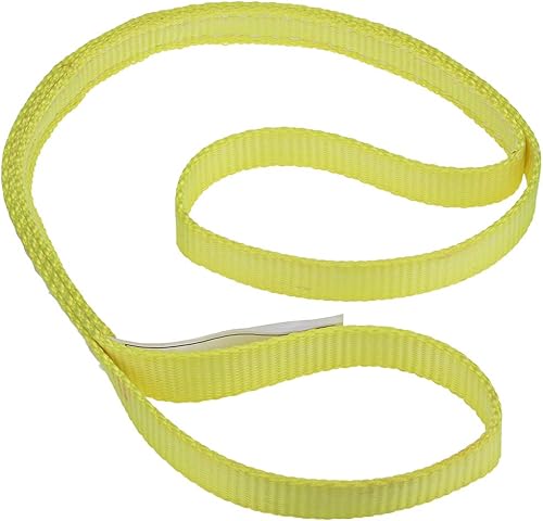 uxcell Correas de elevación de 3 pies, 2200 libras, cuerda de remolque de ojo a ojo, cabestrillo para carretilla elevadora para trabajo de árboles,