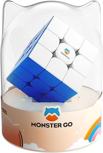 Monster Go Cubo de velocidad de entrenamiento en la nube 3x3, MG Cube Learning Series Puzzle Toy para niños principiantes (azul) (paquete premium) disponible en Yaxa Colombia