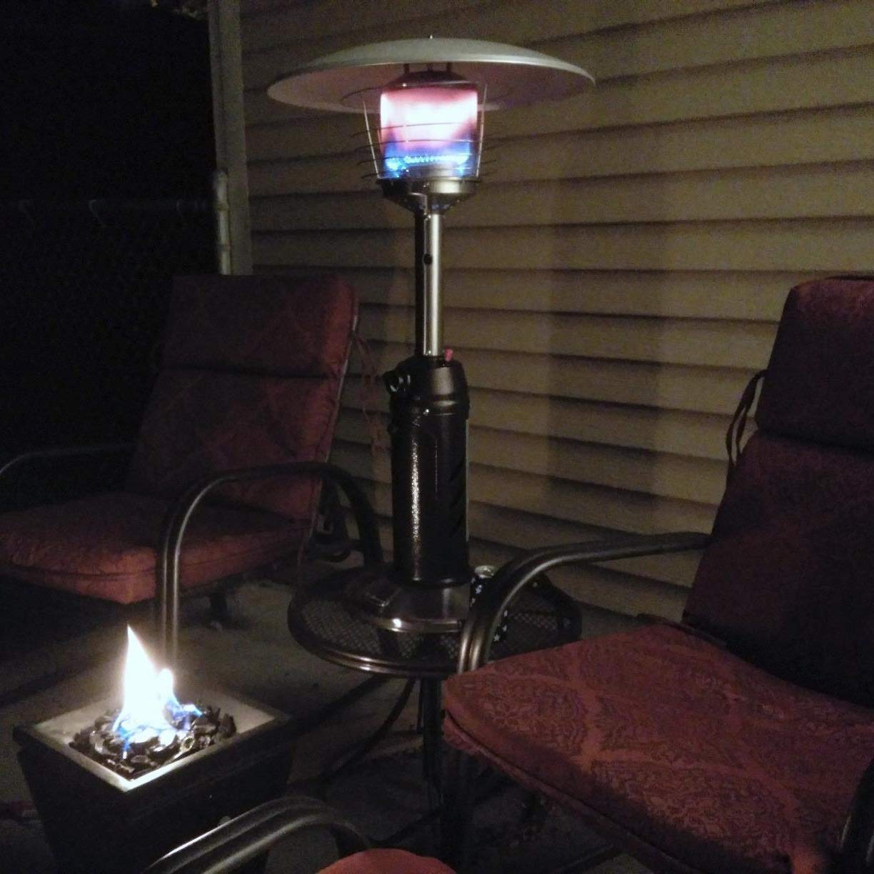 ZZZ Verticale Extérieure De Bureau Parasol Chauffage Extérieur Radiateurs Permanent Table Gaz Radiateurs
