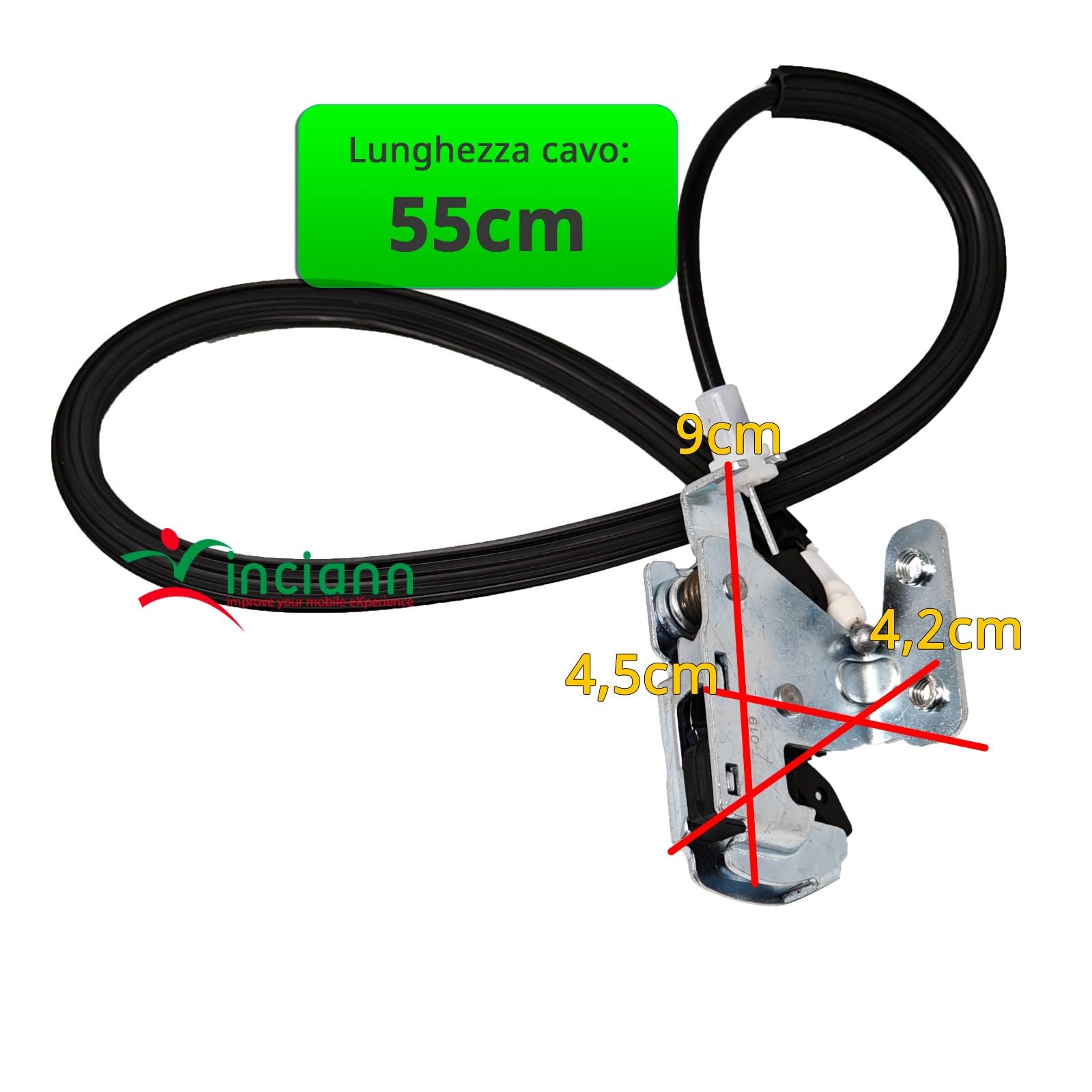 2x Serratura inferiore superiore porta posteriore sinistra compatibile con codici 1385567080 1379729080 adatto a Ducato III compagibile con Jumper adatto a Boxer 06-23