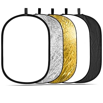 CAMROLITE Camera Lighting Reflector/Diffuser Kit with Carrying Case for Photography (Reflector 100 * 150CM)