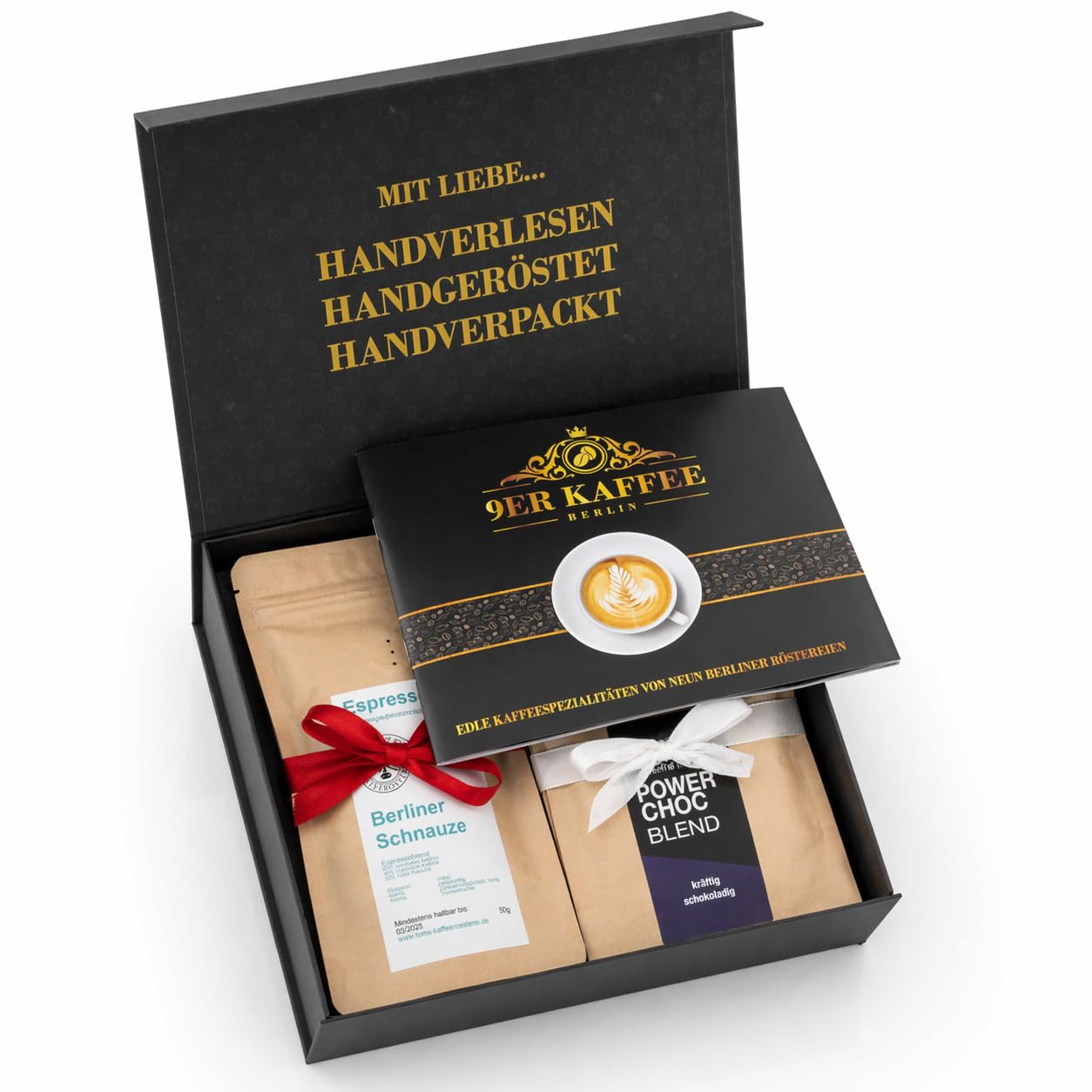 Kaffee Geschenk-Set 9 Berliner Kaffeeröstereien Specialty Coffees Kaffeebohnen Probierset Geschenkbox