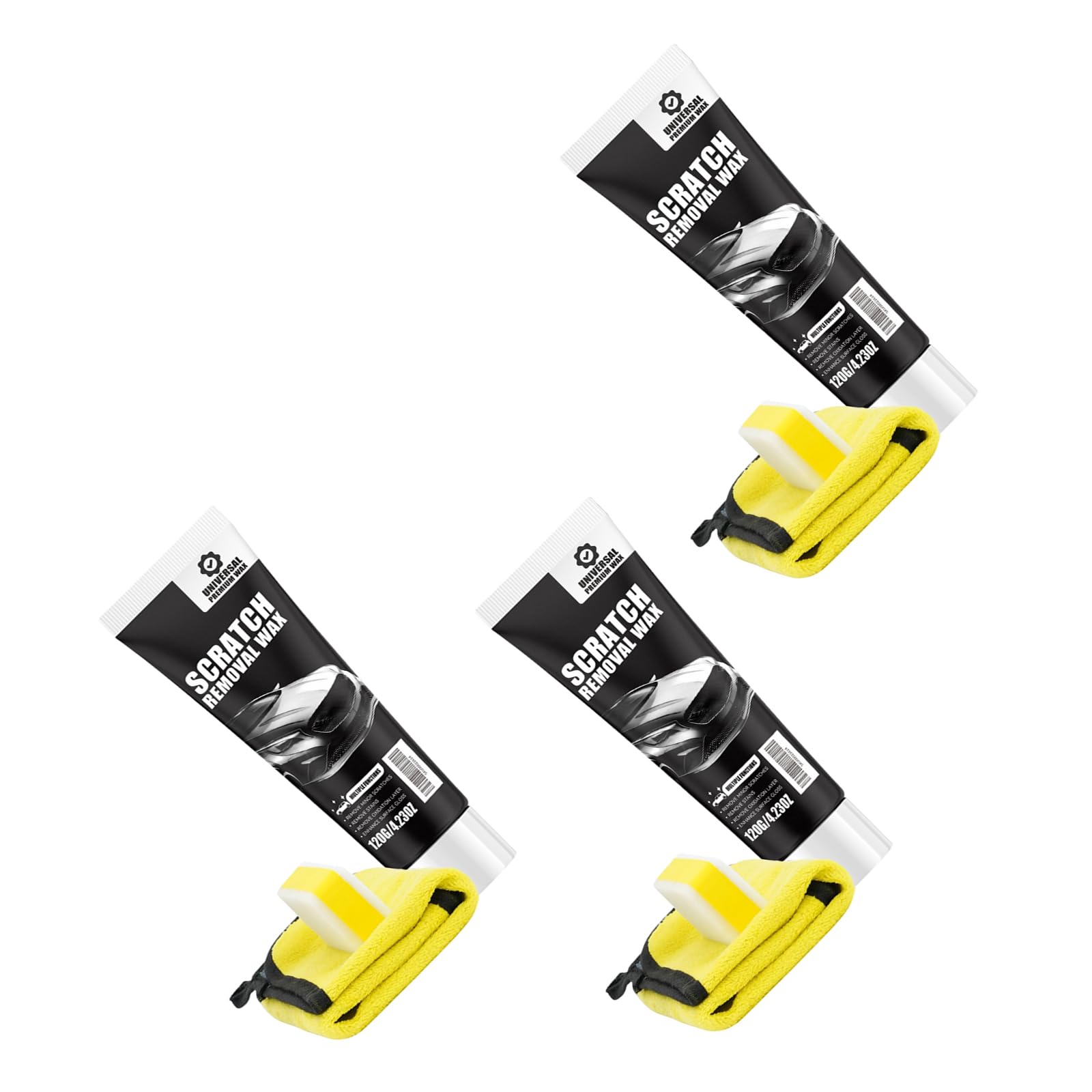 Kaeltsyn Automotive Clear Coat Restoration with Buffing Sponge and Polishing Cloth Car Polish Set