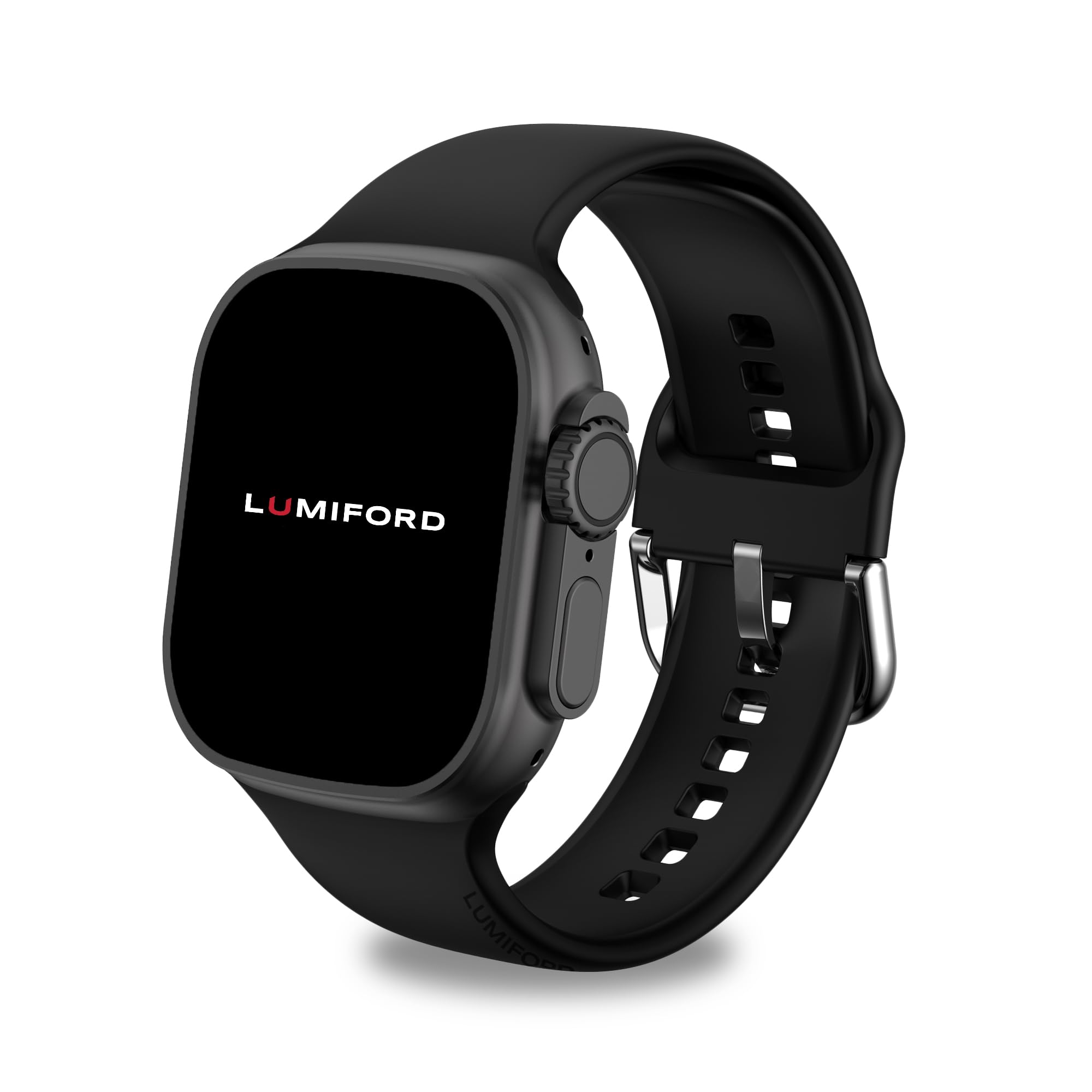LUMIFORD SW55 Uranus Smart Watch for Men & Women with 2.01-inch Square Display | Unisex Watch with 240 * 286 TFT Screen & IP67 Waterproof Resistivity | Sport Mode & 5 Days Battery Efficiency (Black) (B0CVXQ3XMF) Amazon Price History, Amazon Price Tracker