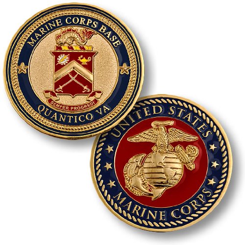 Marine Corps Base Quantico VA Challenge Coin
