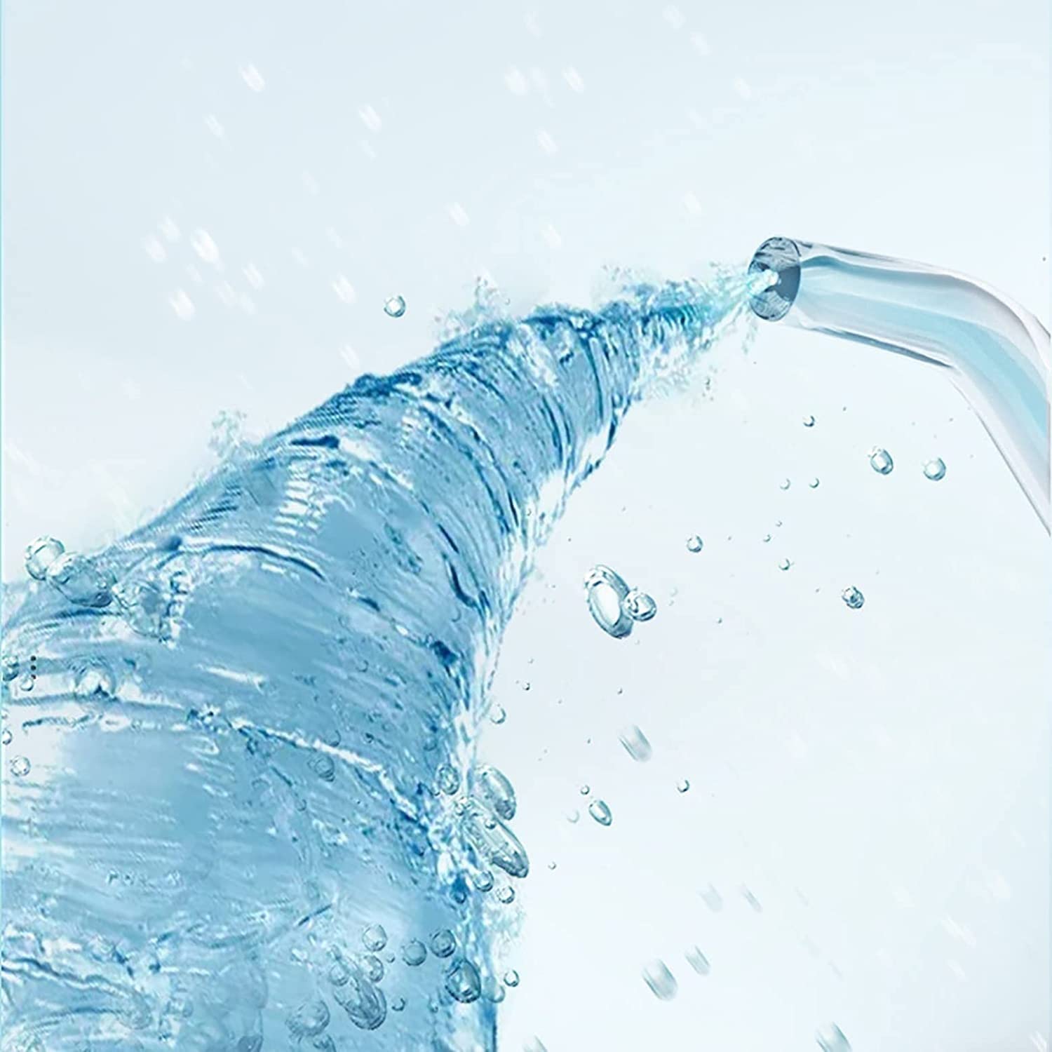 GeRRiT Riego oral dental inalámbrico portátil con 220 Ml Tanque y 4 boquillas, batería de 1800 mAh, 360 ° de dientes de blanqueo de limpieza de profundidad, IPX7 Uso de agua de agua impermeable, uso r