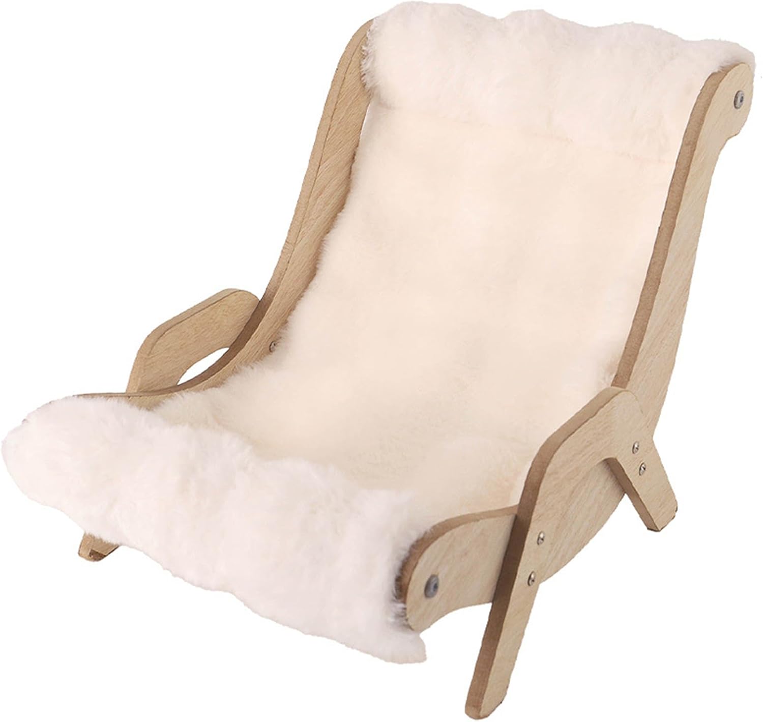 Cats Scratcher Chair Toy Furry Plush Cushion Bed for Boredom Cats Indoor Exercise Lounges Cats Relax Enrichment Accessor