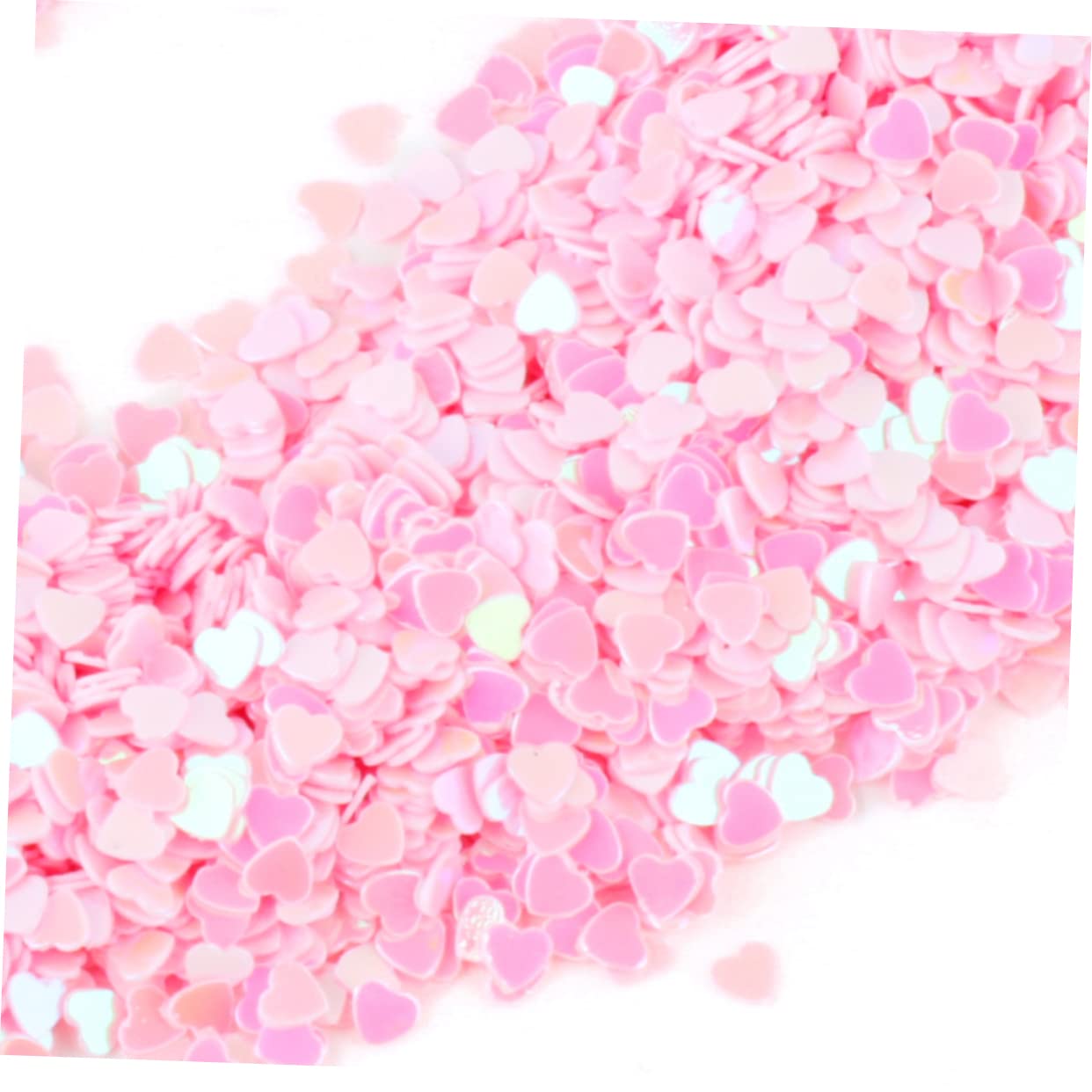 HAPINARY DIY Nail Art Glitter 50g Heart Shaped Glitter Holographic Sequins Nail Pigment Powder for Uv Gel Nails
