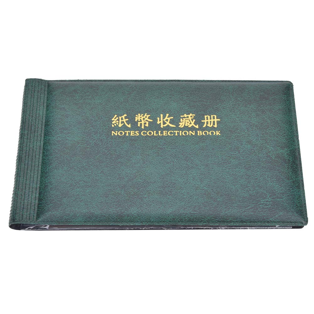 Album portabanconote, Exquisite Classic, Libretto Raccolta Banconote, per Raccogliere Banconote per Porta Soldi per gettoni per espositore da Collezione(Dark Green)