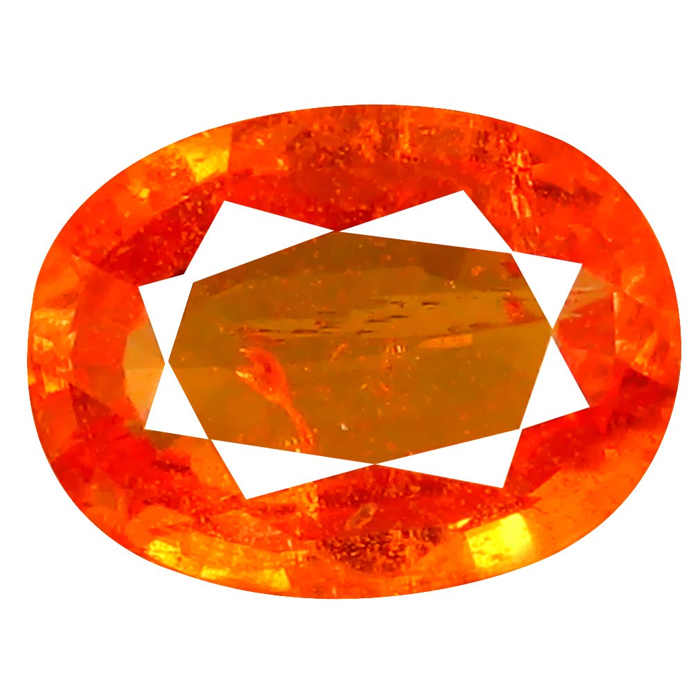 1.56 ct AAA+ Grade Oval Shape (8 x 6 mm) Fanta Orange Spessartine Natural Loose Gemstone