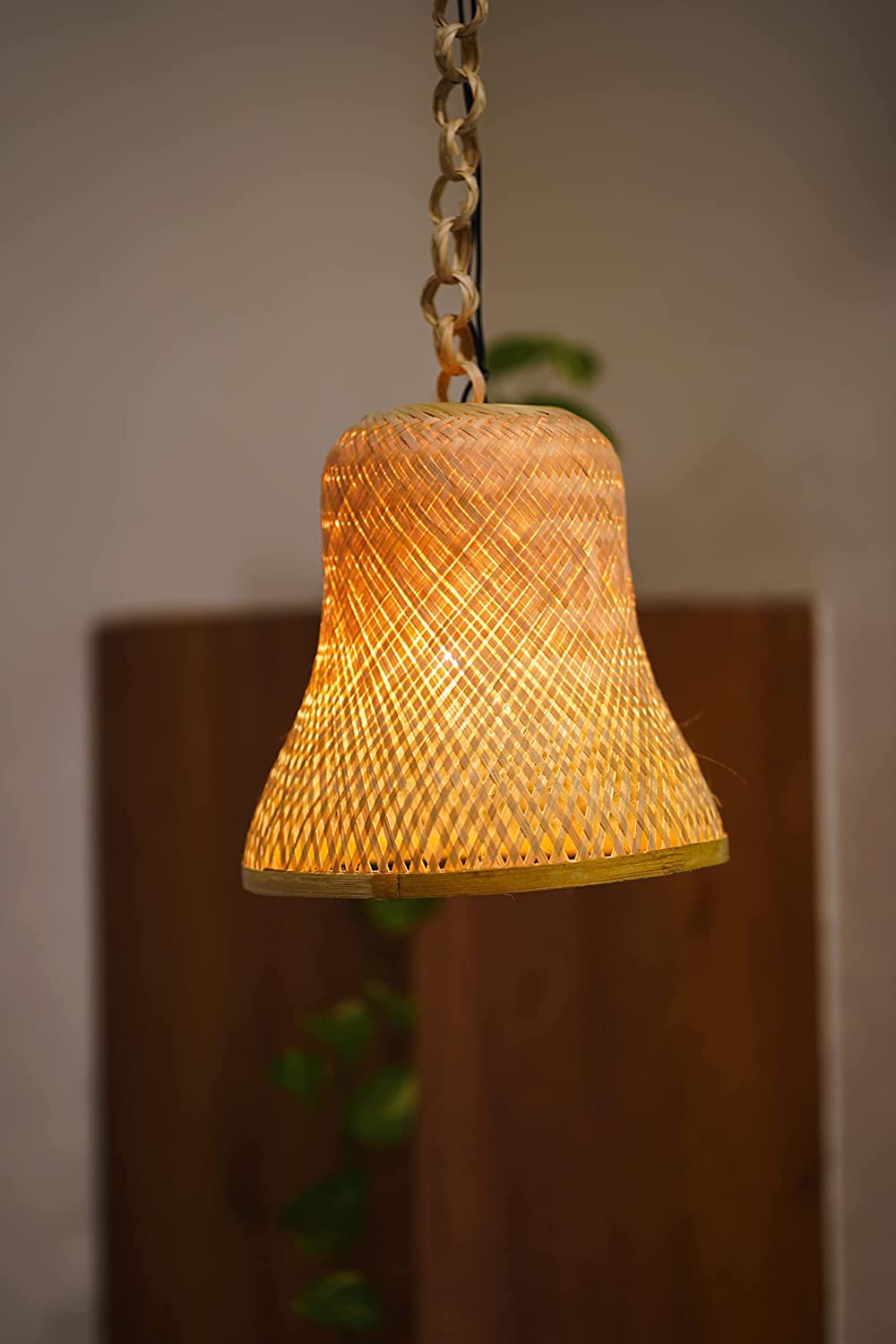 Bamboo Hanging Lamp Shade (Pack of 2)-image-11