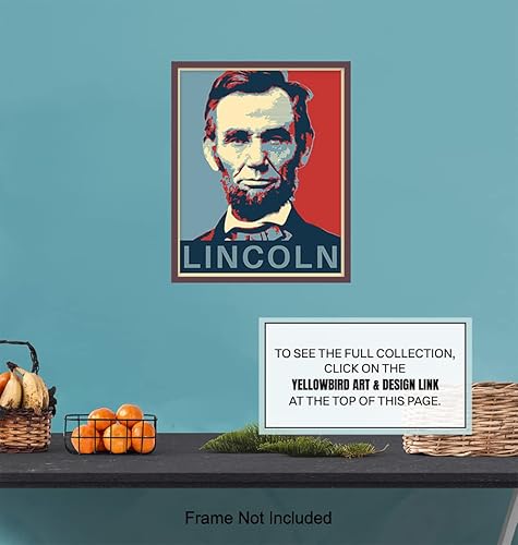 Miniatura 7 de Abraham Lincoln Poster - Abe Lincoln Patriotic Wall Decor for Office, Home, Living Room, Den - Abraham Lincoln Gifts for Patriots, Republicans,