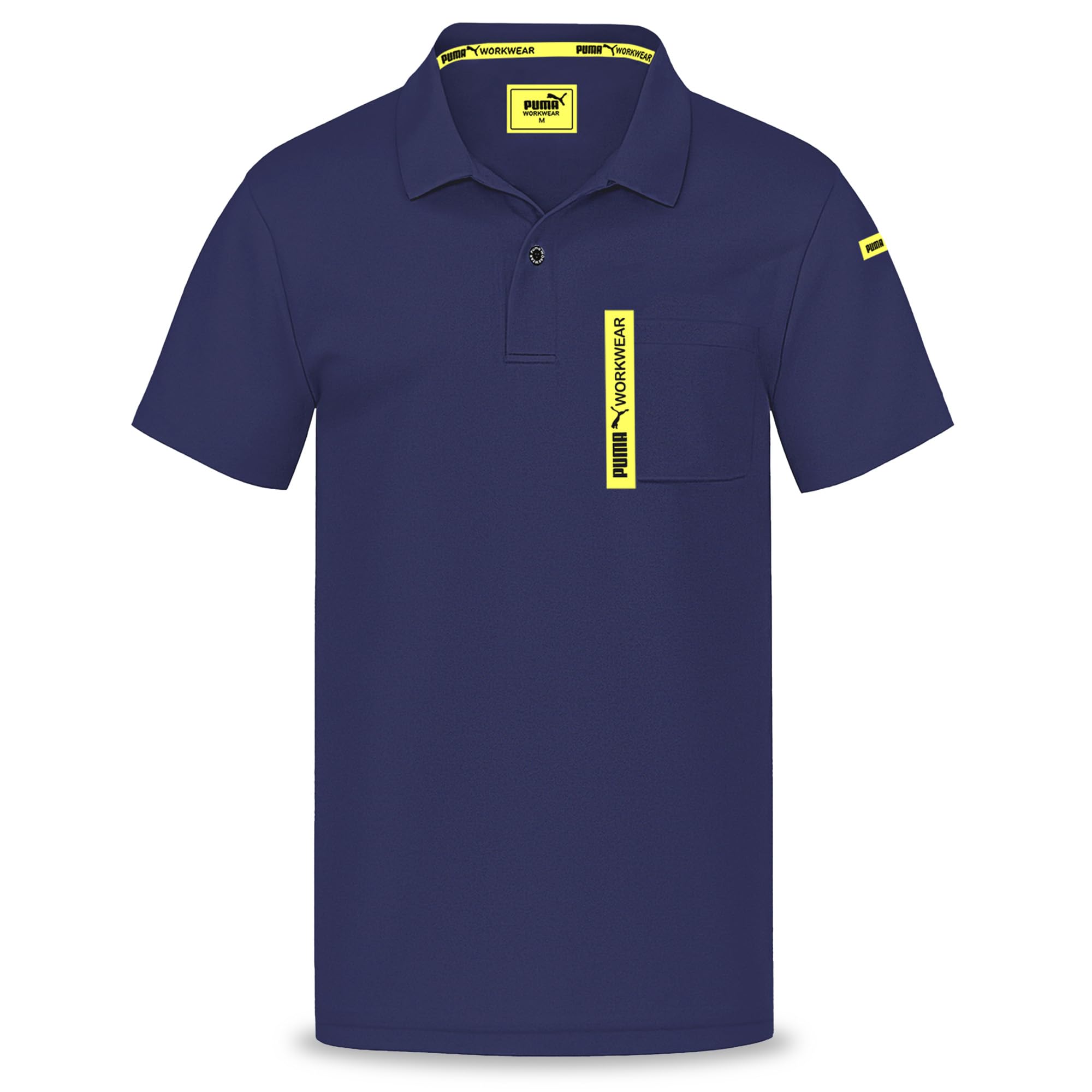 PUMA Workwear Advanced – Poloshirt Herren Kurzarm – Arbeitsshirt mit Brusttasche und Utility Fach an der Schulter – Strapazierfähiges, atmungsaktives und schnelltrocknendes Gewebe