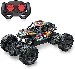 Brinquedo Carrinho de Controle Remoto Off Road com Suspensão 4x4 Grande e Bateria USB