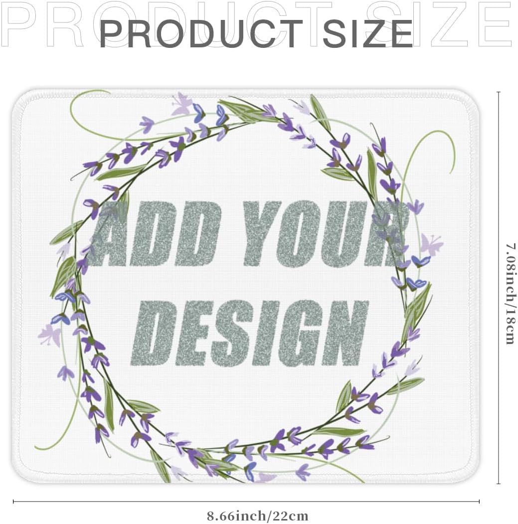 Personalized Mouse Pad with Your Image/Text Customized Mousemats for Office Computer Desk Accessories - Image 2