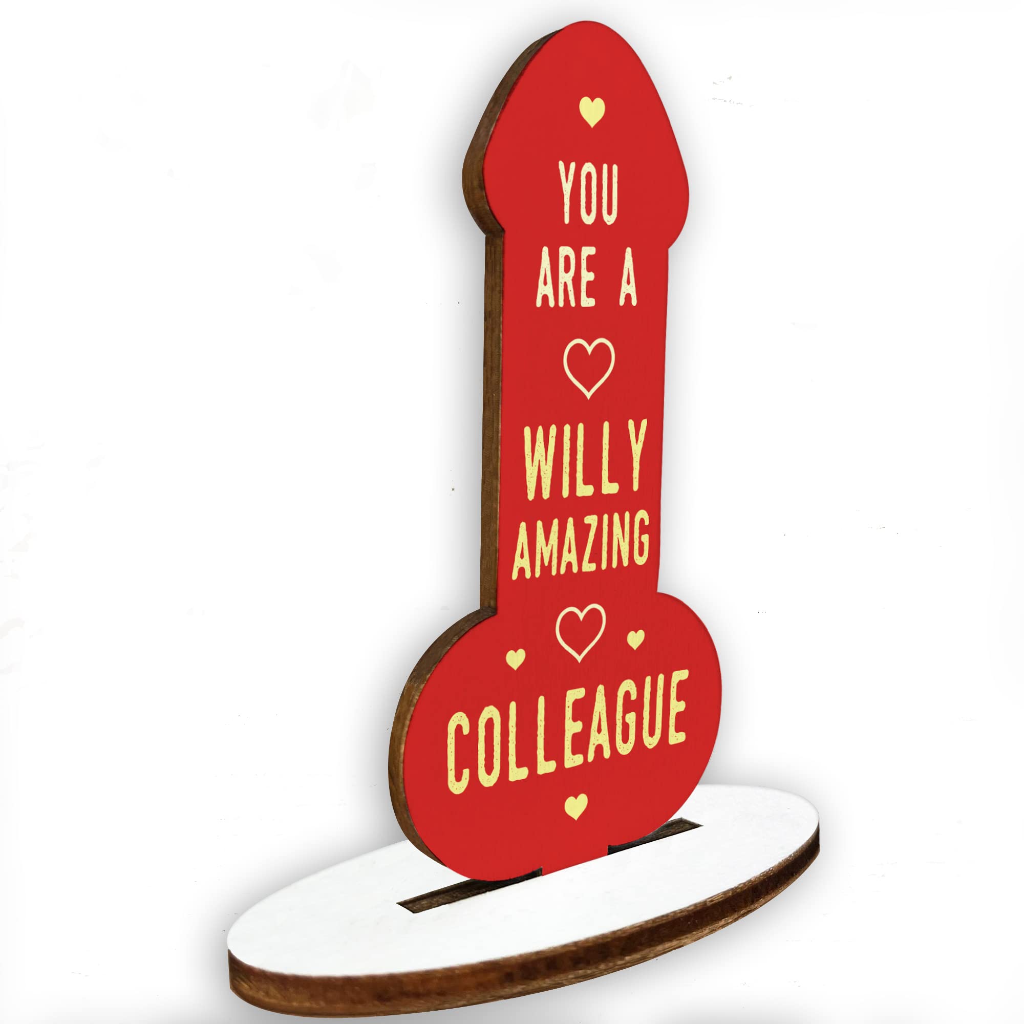 Red Ocean Colleague Friend Gifts Wood Plaque Colleague Leaving Gifts Colleagues Made Us Friends Friendship Gift For Men Women