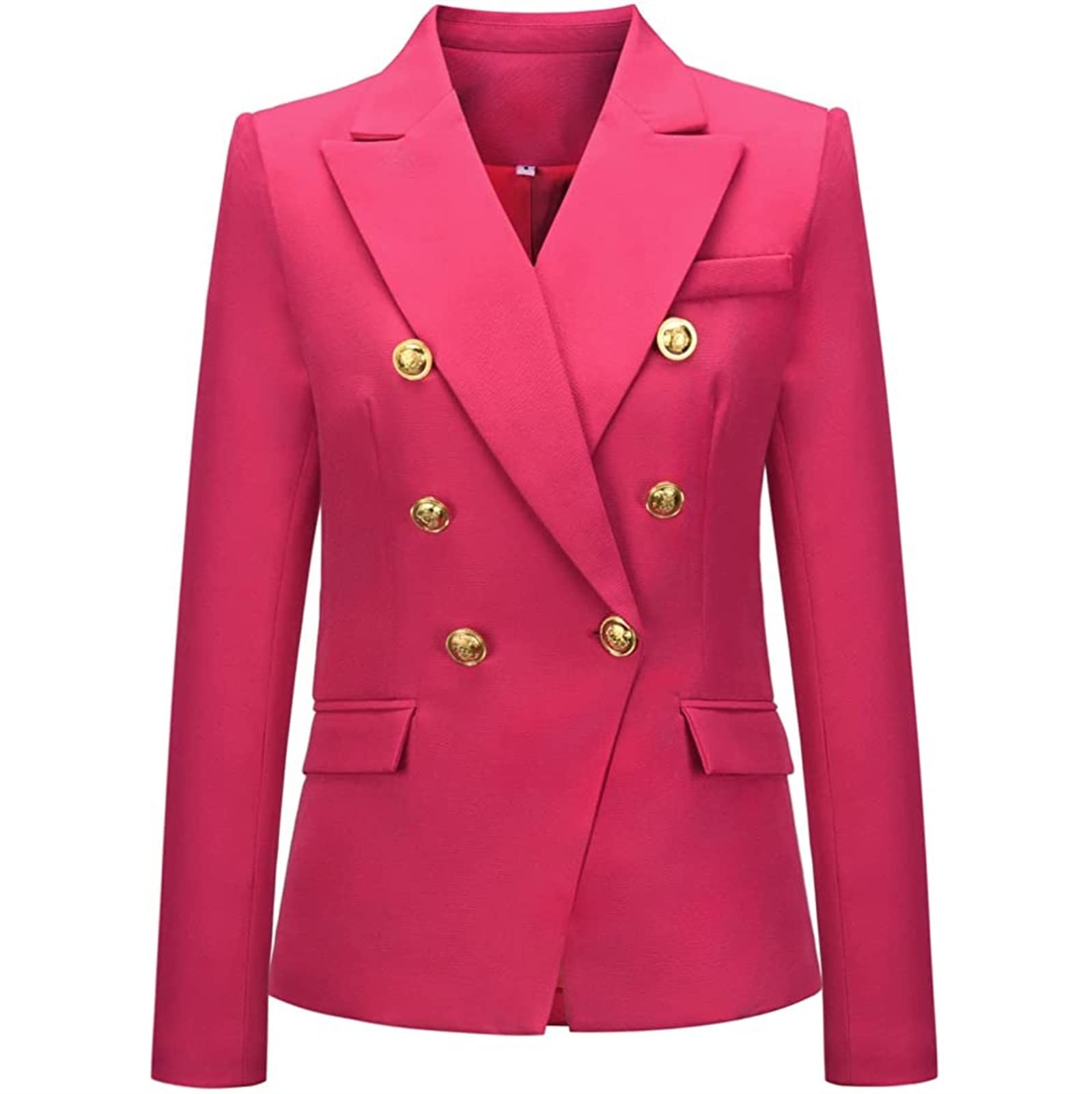 Damen Lange Mantel Jacke Frauen Blazer doppelreihig Lange Ärmel Büro schicke Oberteile Mantel weibliche lässige Oberbekleidung