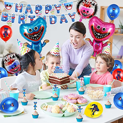 33 Pcs Poppy Playtime Palloncini Compleanno, Huggy...