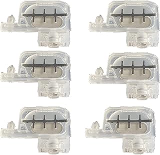 EILRUSH 6 Pcs Dumper Small Damper with Big Filter for Epson 2400 1100 1800 1900 1390 for Roland Dx4 Dx5 Rj-8000 8100 for Mimaki Printers Spare Parts …