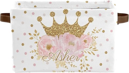 Miniatura 7 de Deven Lindas canastas de almacenamiento grandes personalizadas para organizar estantes con asa, contenedores de almacenamiento decorativos para