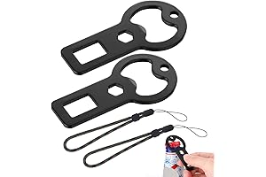 Prasacco 2-Pack Stainless Steel Bottle Opener Belt Buckles