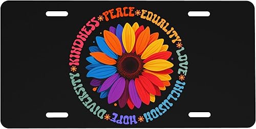 Miniatura 10 de Placa de matrícula frontal Be The Sunshine, placa decorativa de metal de aluminio para automóvil When You Can't Find The Sunshine, cubierta de Sé el