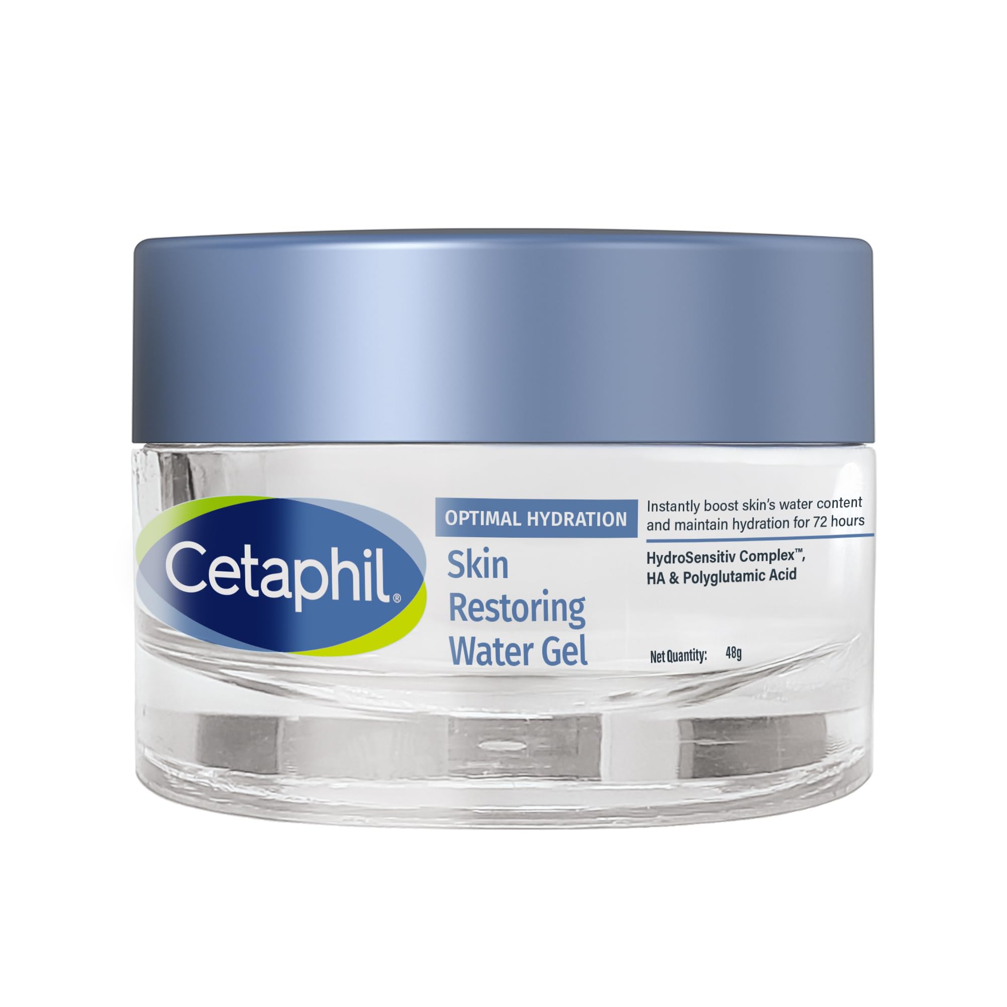 Cetaphil Optimal Hydration Restoring Water Gel 48 g – Lightweight 72H Weightless Hydrating Gel for Dry & Sensitive Skin | Daily Moisturisation Hydro Boost & Skin Refreshing Formula-picture-26