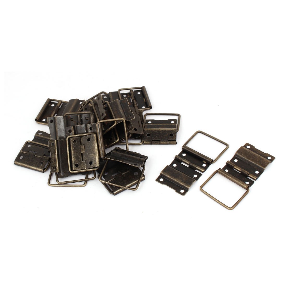 Uxcell Bronze Sourcingmap Box Case Retro Style Positioning Support Hinges Tone 44Mmx30mm 20Pcs