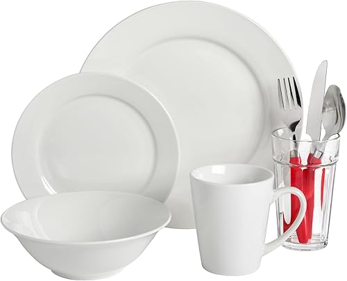 Miniatura 2 de Juego combinado de vajilla blanca de 32 piezas