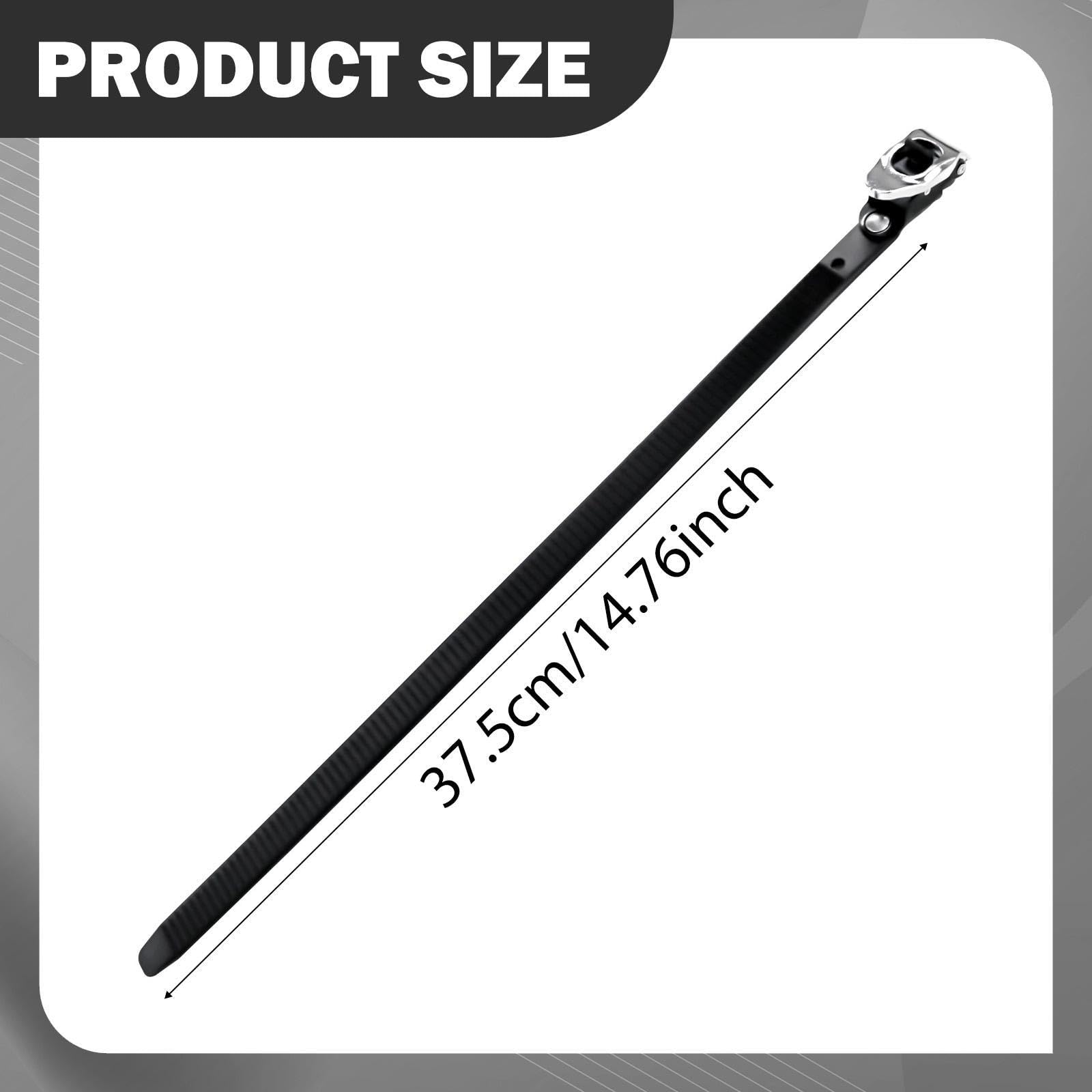 MagiDeal Ratchet Cable Tie - Heavy Duty Adjustable Locking Strap, Reusable Ratchet Zip Tie for Gates, Gardening, Workshop, Farm, Garage, Cargo Securing, 37.5cm — view 2