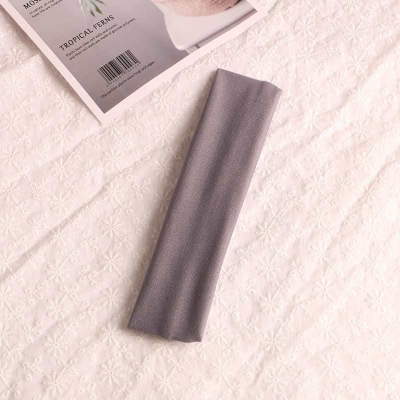 Image of Sport Yoga Headbands,Pack of 14,Fashion Soft Elastic Polyester Sweatband Yoga Stretchy Headband for Women Man Girl (Gray)