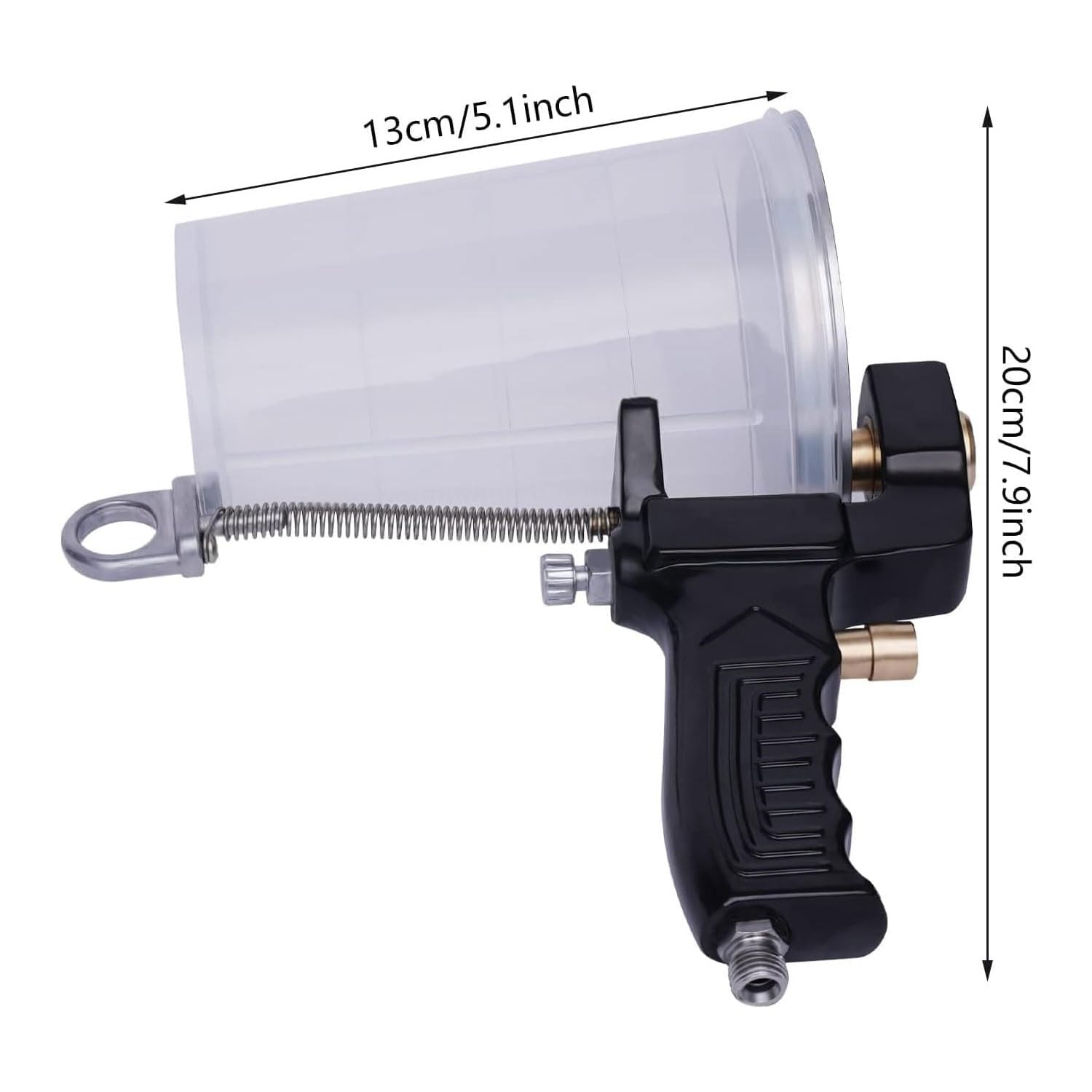Ręczny pneumatyczny pistolet natryskowy z kubkiem 1000 ml, regulowany przepływ powietrza do nakładania żelkotu w domu, przemyśle, renowacji i projektach DIY