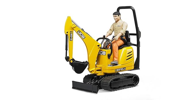 Foto 3 de 4 de bruder 62002 - Miniexcavadora JCB 8010 CTS con obrero