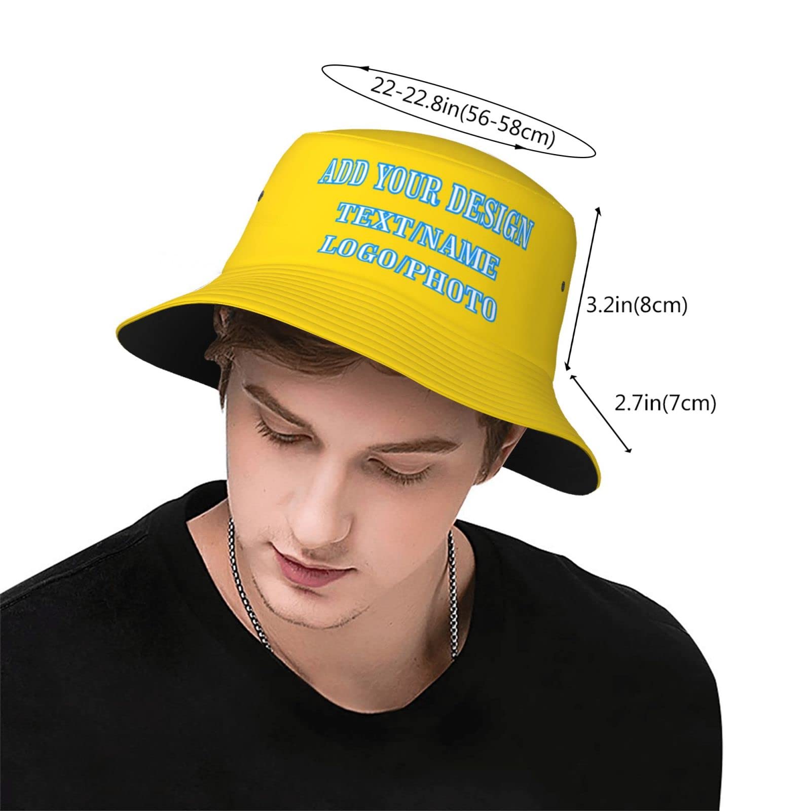Custom Bucket Hats Personalized Fisherman Fishing Sun Cap - Customized Casual Unisex Hat for Women Men Teens (color09)