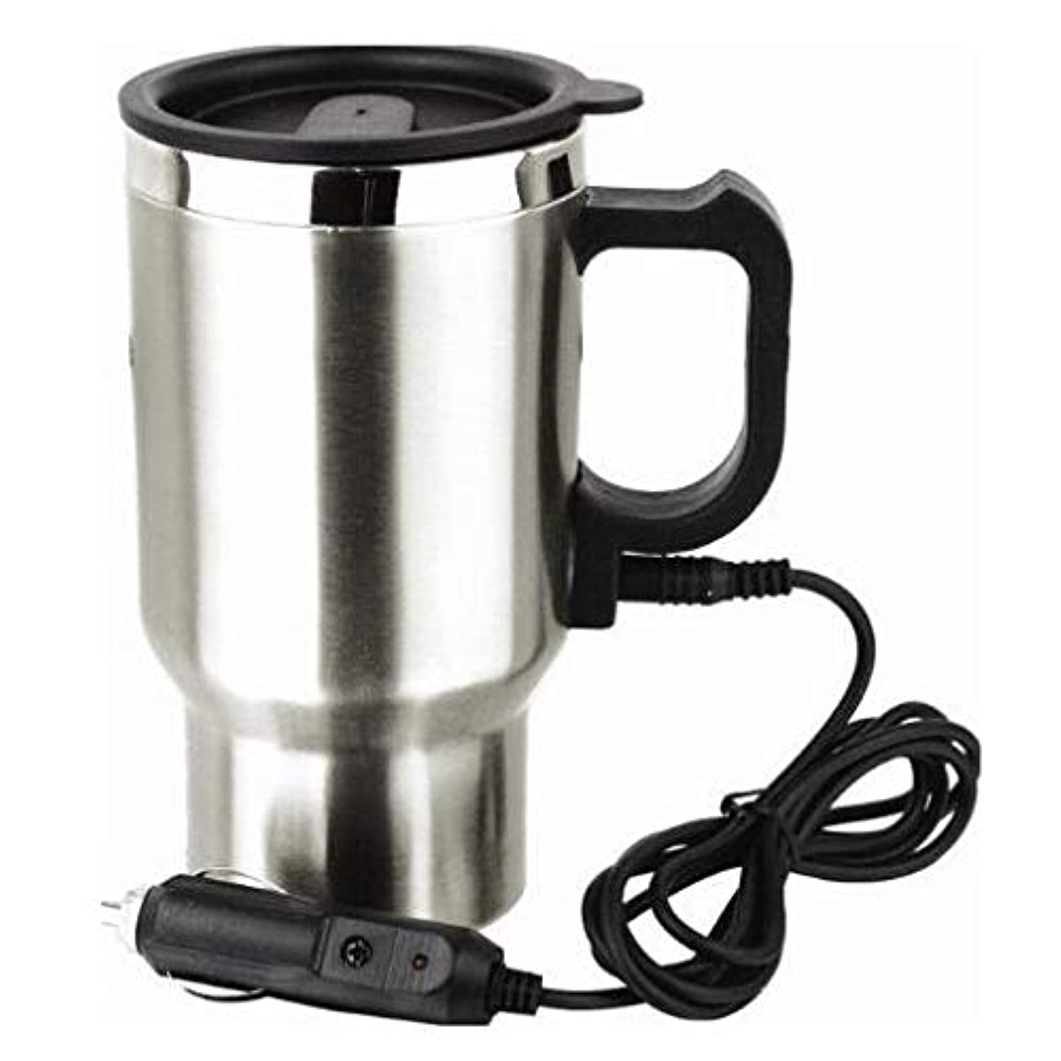 Car Heating Cup In Car Charger Stainless Steel Coffee Tea Water Heater Cigarette Lighter Adapter Style