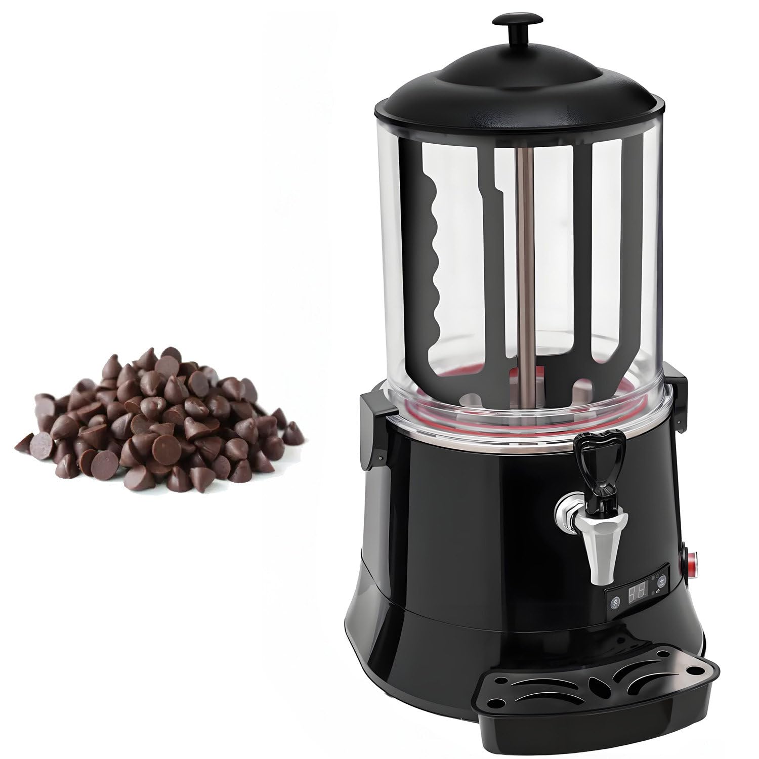 CelyToe Auto Stir Hot Beverage Dispenser 400W,5L/10L,Detachable Black-10L