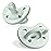 Chicco PhysioForma Luxe Orthodontic Pacifier, 0-6m | 100% Soft Silicone | Supports Breathing & Oral Development | Textured Shield & Handle | Includes Sterilizing Case | BPA Free | Mint, 2pk