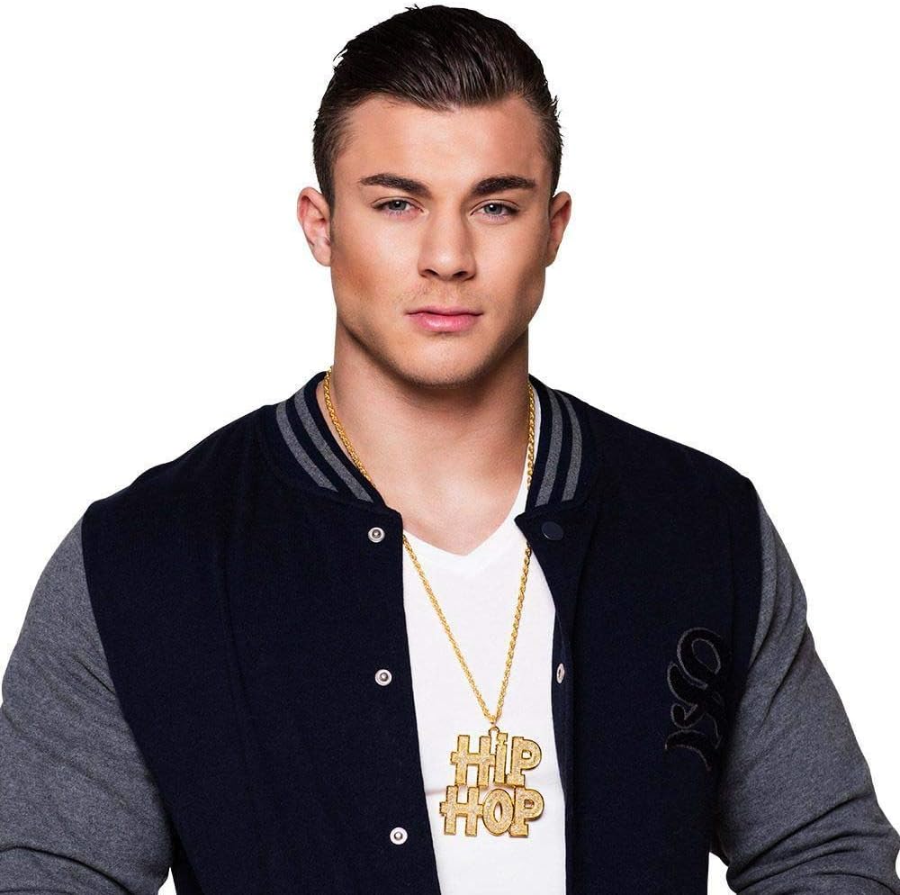 Boland 64409 Hip Hop Necklace, One Size, gold, 10116723