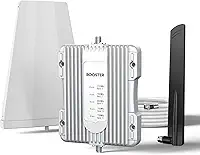 Amplificador de celular para casa de até 3.000 pés quadrados, dados de impulsionador de celular para banda 66/4/12/17/13/5/25/2, amplificador de sinal de celular para todas as operadoras americanas