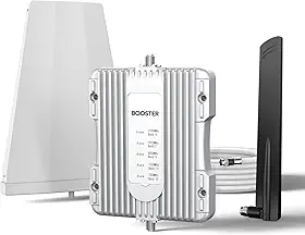 Amplificador de celular para casa de até 3.000 pés quadrados, dados de impulsionador de celular para banda 66/4/12/17/13/5/25/2, amplificador de sinal de celular para todas as operadoras americanas