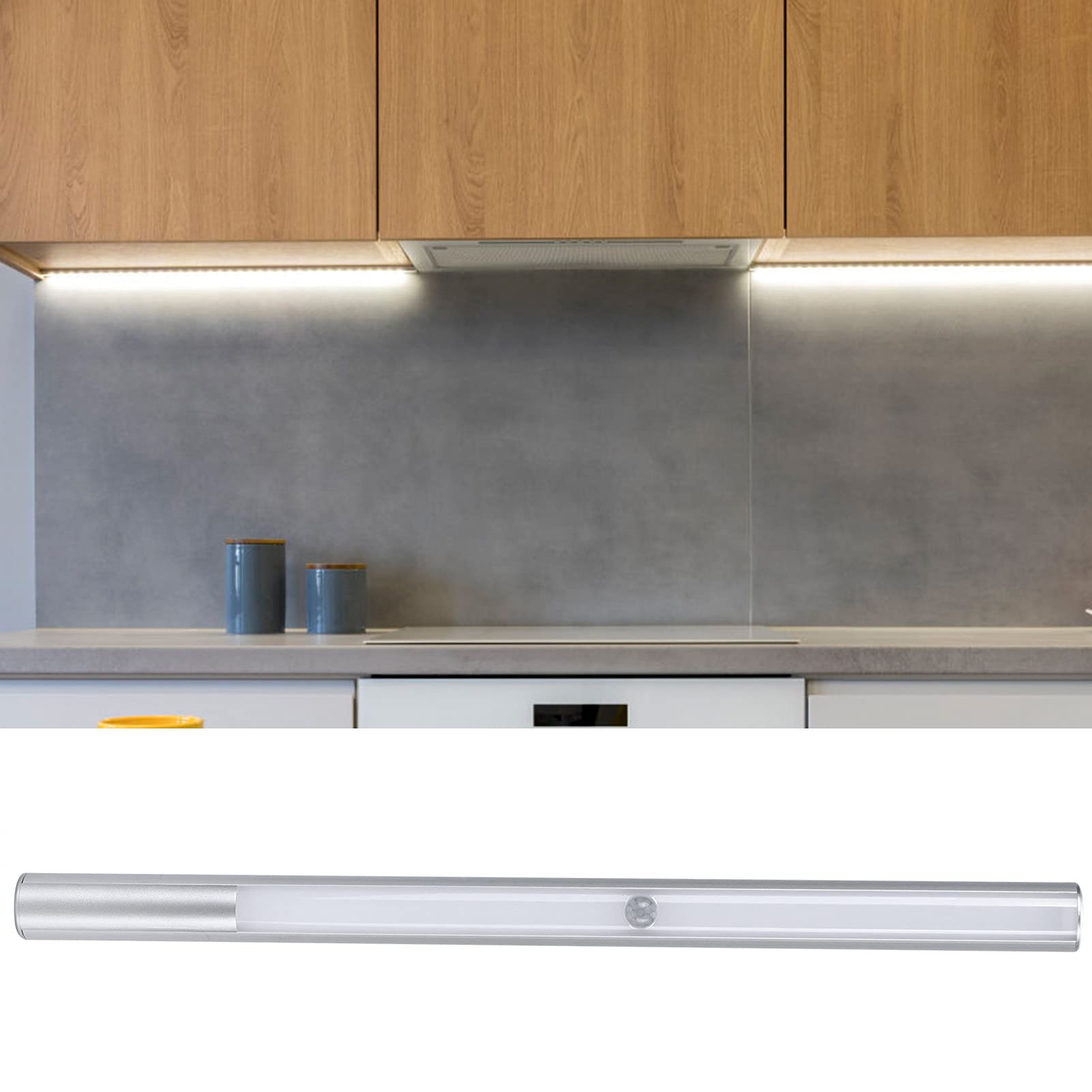 Lampada LED portatile USB di ricarica sensore di movimento luce notturna regolazione angolo bianco