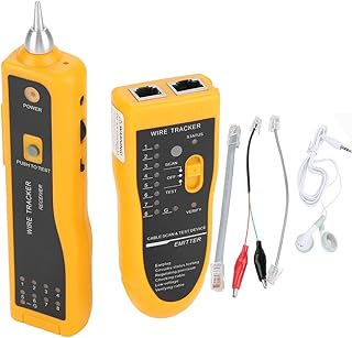 SANON Wire Tester, Handheld Rapid LAN Network Cable Tester Line Finder Wire Tracker Diagnose Tone Tool for Cable Collation, Network Maintenance Collation, Telephone Line Test