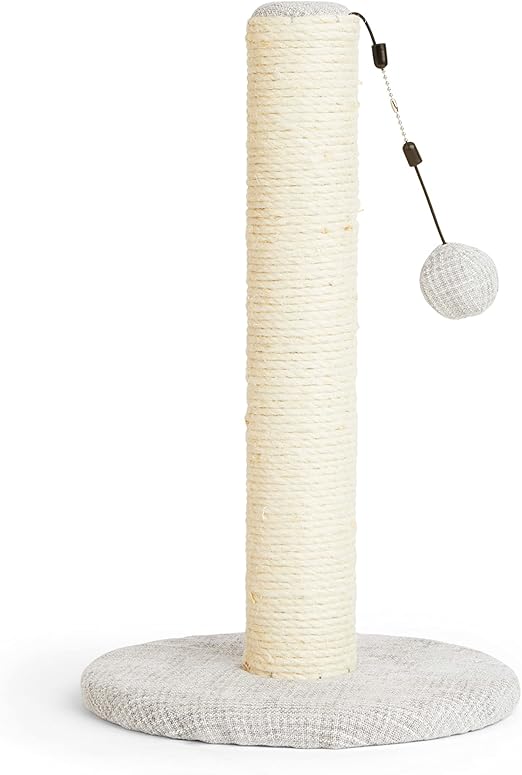EveryYay Sisal Cat Scratching Post Grey 18.75" H