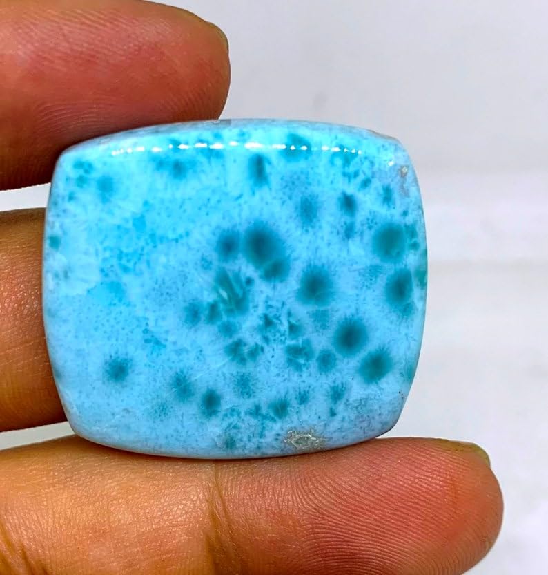 Larimar naturel en cabochon rectangle créez votre propre collier de vacances