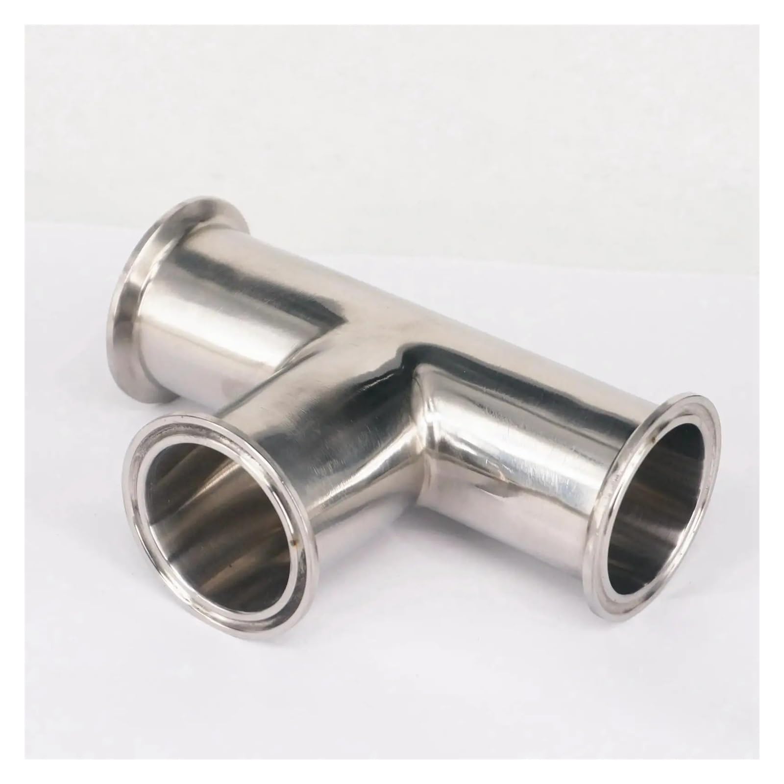 Raccordo a T in acciaio inossidabile 304 con ghiera da 2" e morsetto Tri-Clamp for tubo OD 51 mm