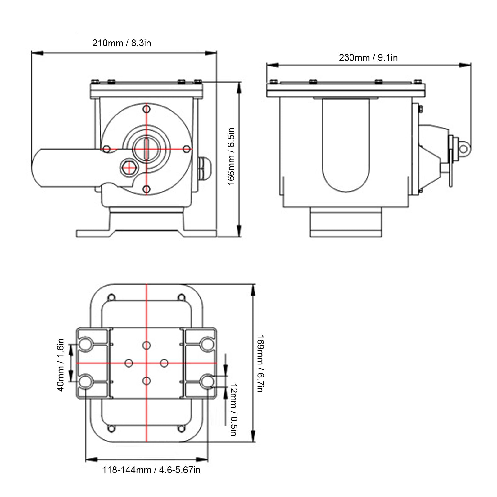 Ejoyous Interruptor de Cable de Tracción Interruptor de Cable de Tracción de Aleación de Aluminio 24 a 380 V Restablecimiento Manual IP65 2 Microinterruptores de 20 Mm para Parada de Emergencia de