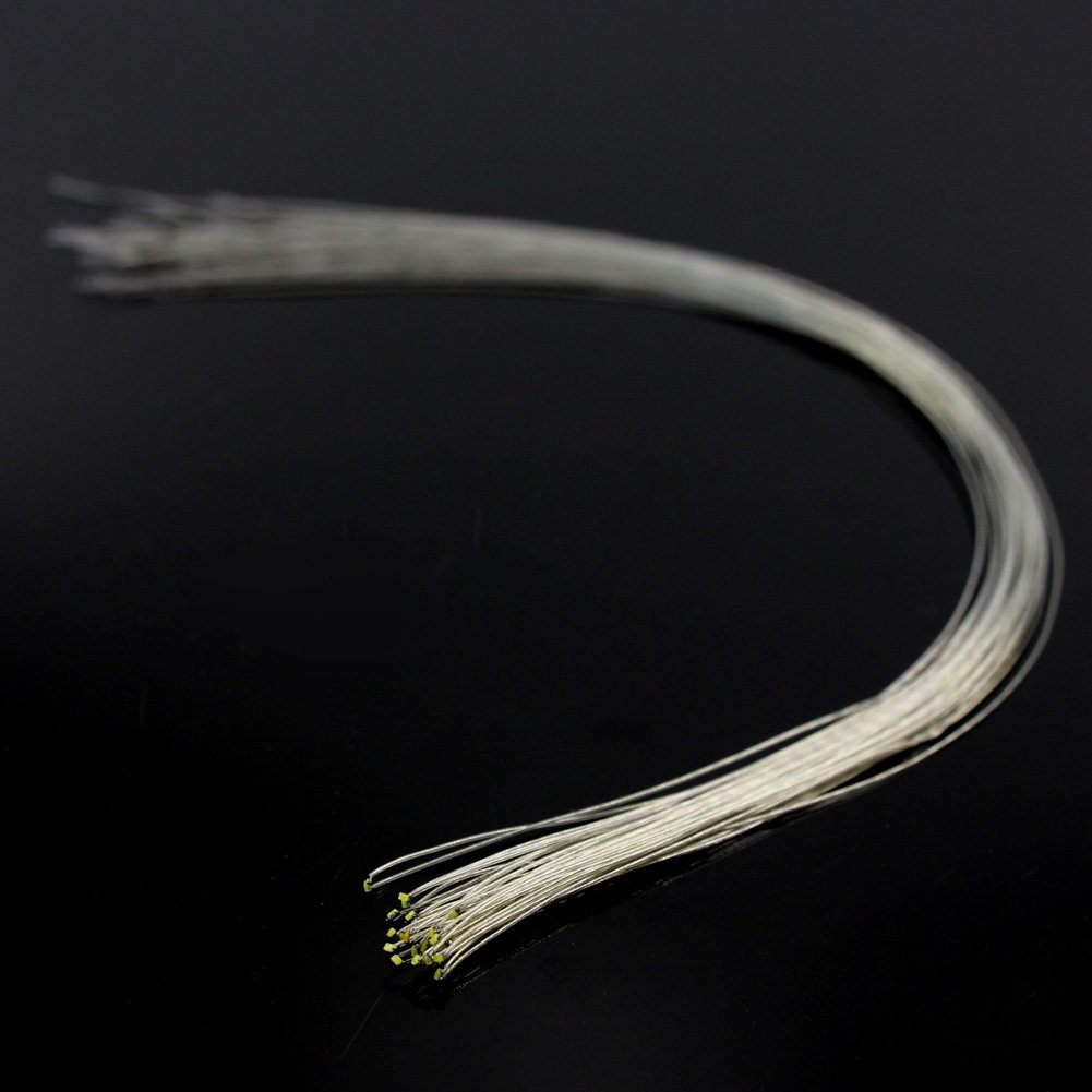 Evemodel 20Stk. SMD LED 0402 Vorgelötete Mikrolitzenleiter Modellbau Dekor Minigarten Puppemhaus Diycraft (weiß) - 3