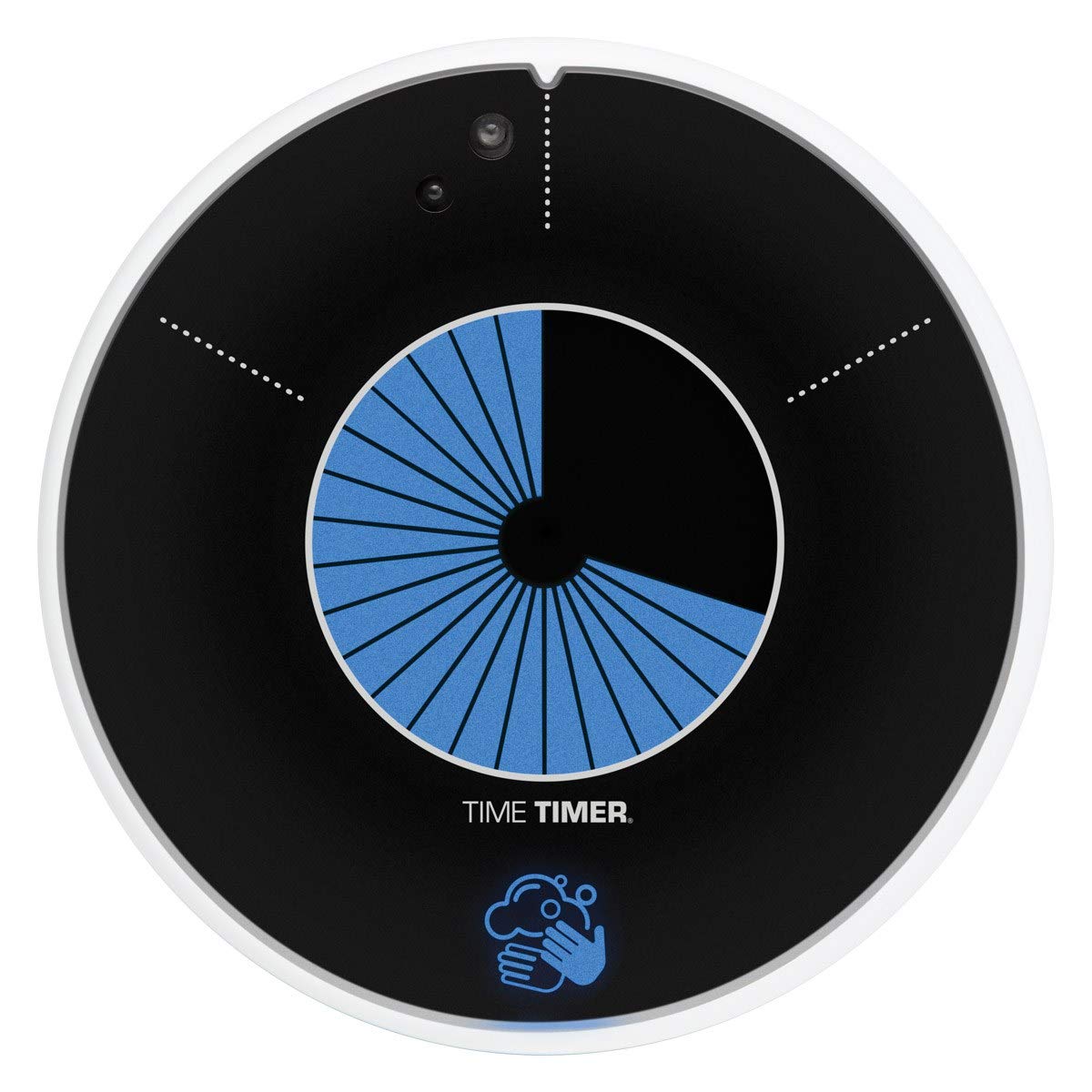 TIME TIMER WASH - 30 Sekunden visueller Timer zur Förderung des richtigen Händewaschens für Kinder und Erwachsene zum Freisprechen, berührungsloses Händewaschen, mit optionalem Musik